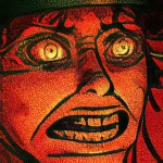 Bloodsport's red and orange illustrated game icon